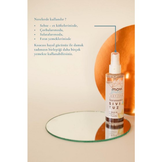 Mayi Artisan Sarımsaklı Sıvı Tuz 150 Ml