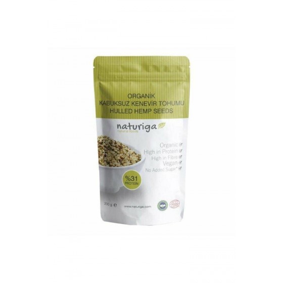 Naturiga Organik Kabuksuz Kenevir Tohumu 200 Gr