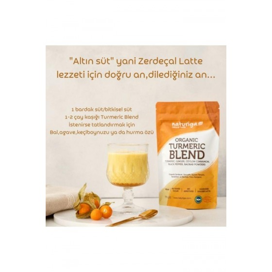 Naturiga Organik Zerdeçallı Karışım (altın Süt Karışımı) 75 Gr.