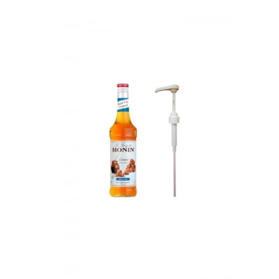 Monin Şekersiz Karamel Şurup 700 ml ve Şurup Pompası